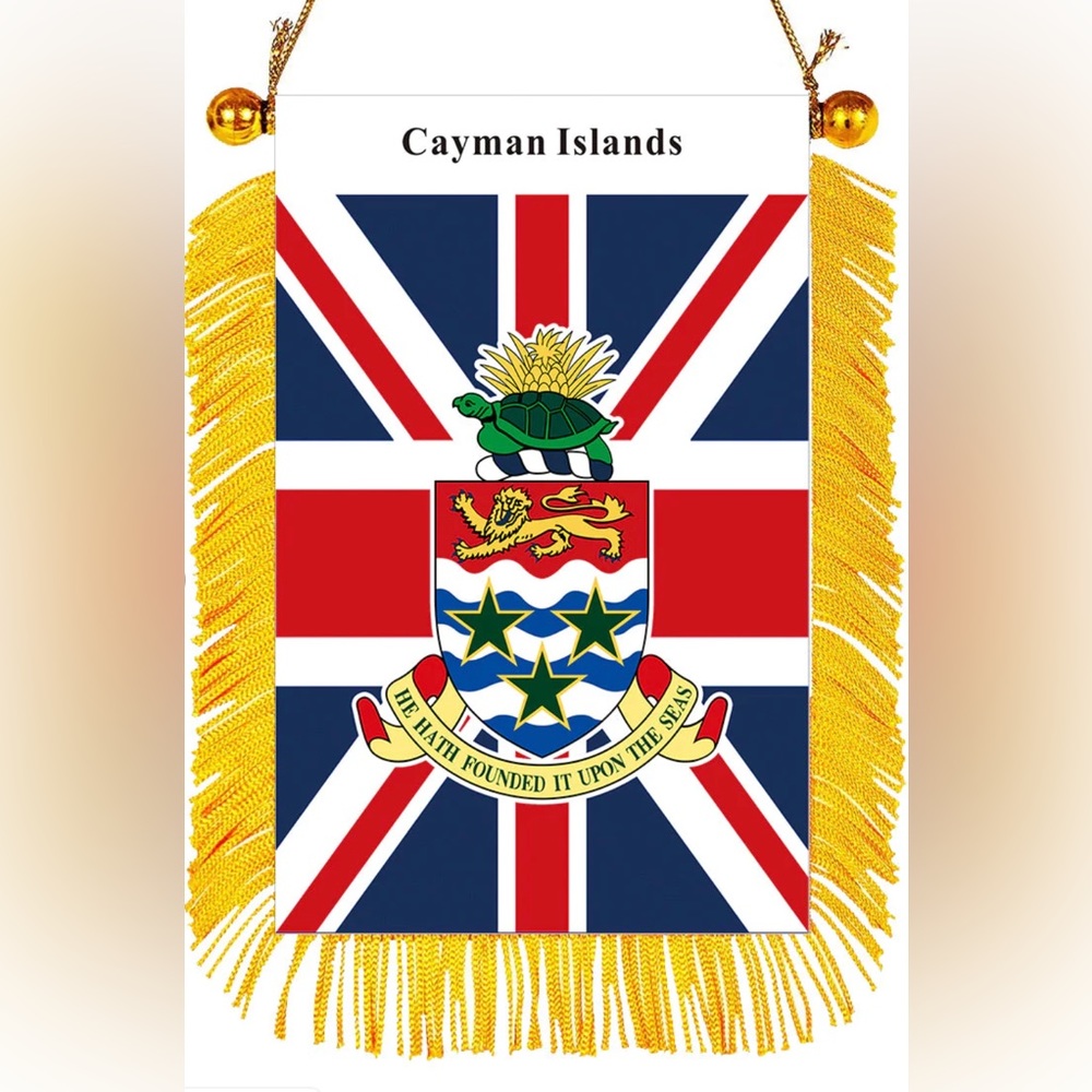 Cayman Islands (large) rearview mirror flag